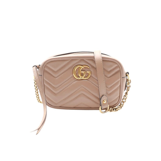 GG Marmont Mini Crossbody Bag in Taupe