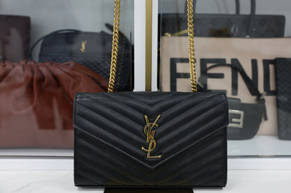 YSL Saint Laurent Cassandre Wallet On Chain WOC