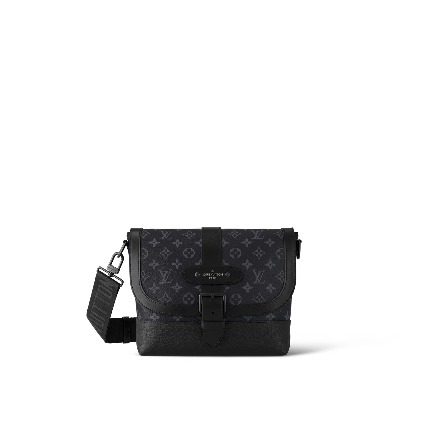 Louis Vuitton Saumur Messenger Monogram Eclipse Canvas Messenger Bag