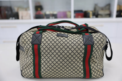 Gucci Diamante Web Duffle Handbag