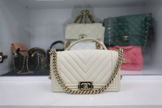 Chanel Caviar Boy Handbag