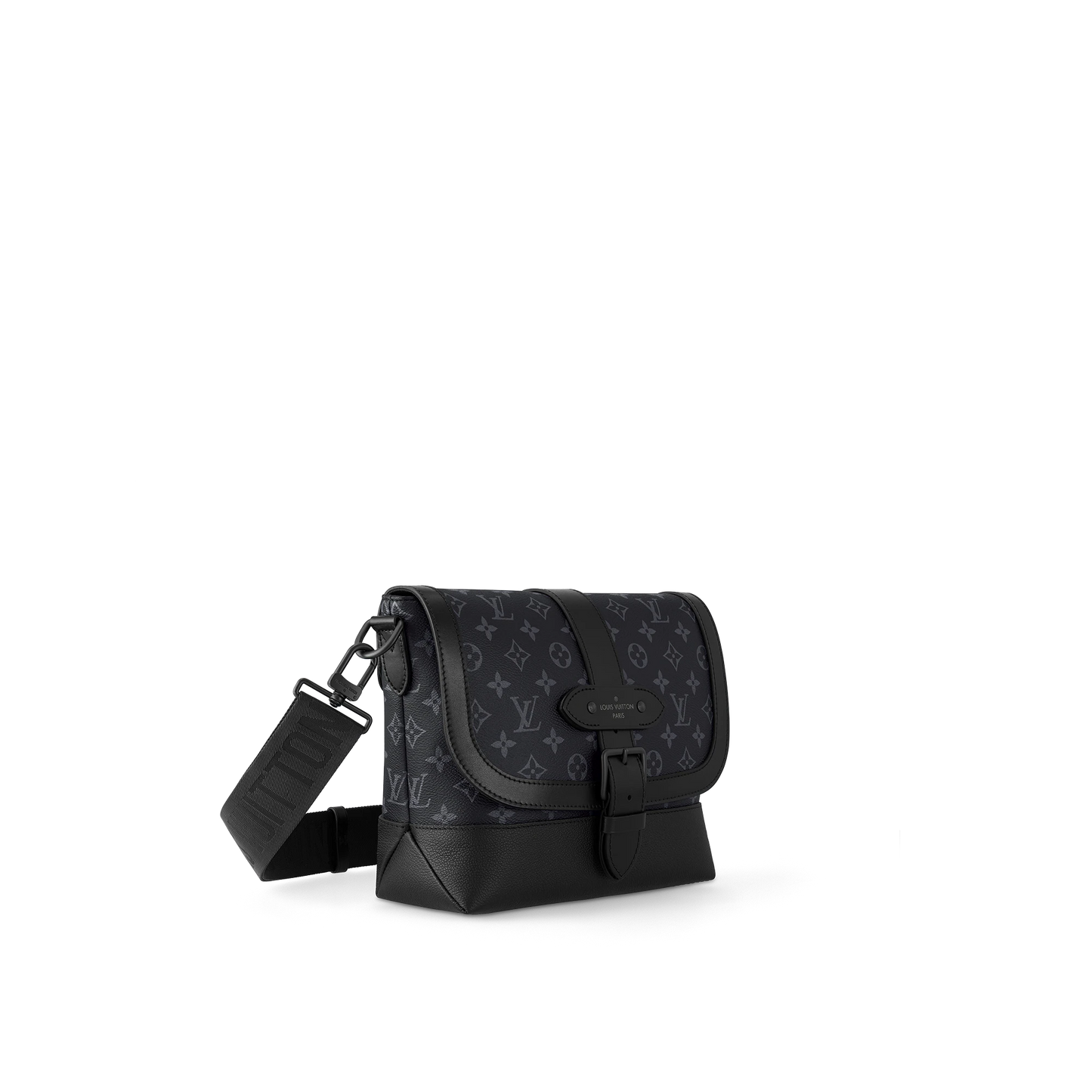 Louis Vuitton Saumur Messenger Monogram Eclipse Canvas Messenger Bag