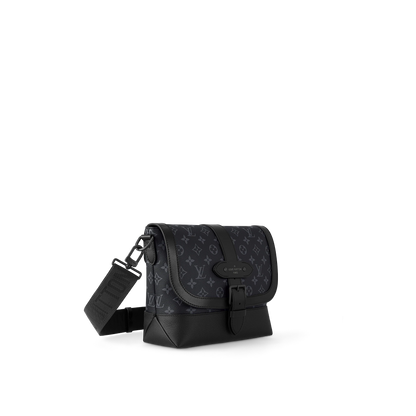 Louis Vuitton Saumur Messenger Monogram Eclipse Canvas Messenger Bag