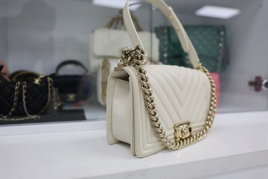 Chanel Caviar Boy Handbag