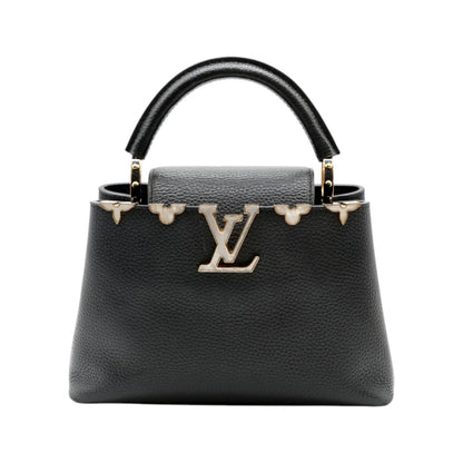 Louis Vuitton Capucines BB Taurillon Leather Handbag in Black