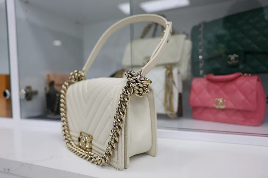 Chanel Caviar Boy Handbag
