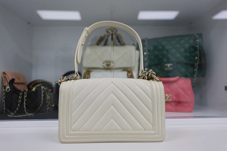 Chanel Caviar Boy Handbag