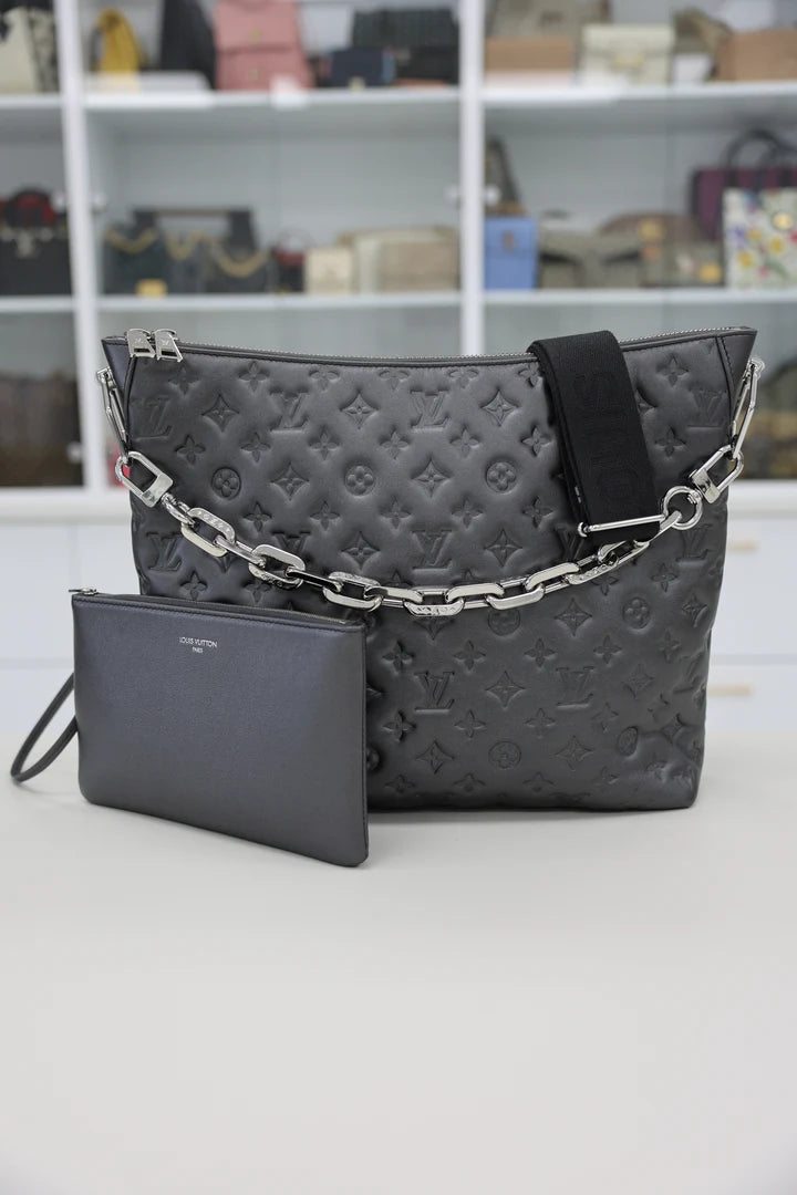 Louis Vuitton Embossed Monogram Coussin MM Hobo