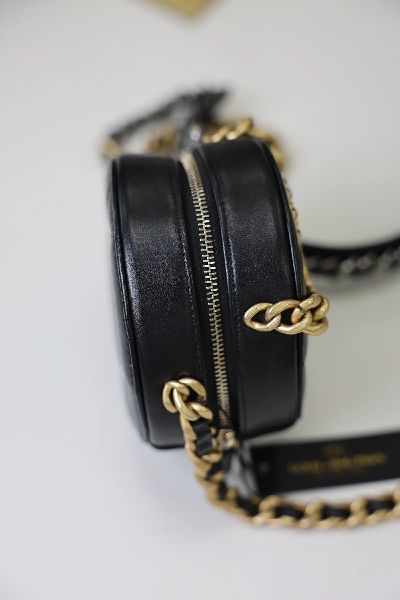 Chanel 19 Round Clutch Lambskin