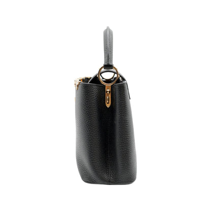 Louis Vuitton Capucines BB Taurillon Leather Handbag in Black