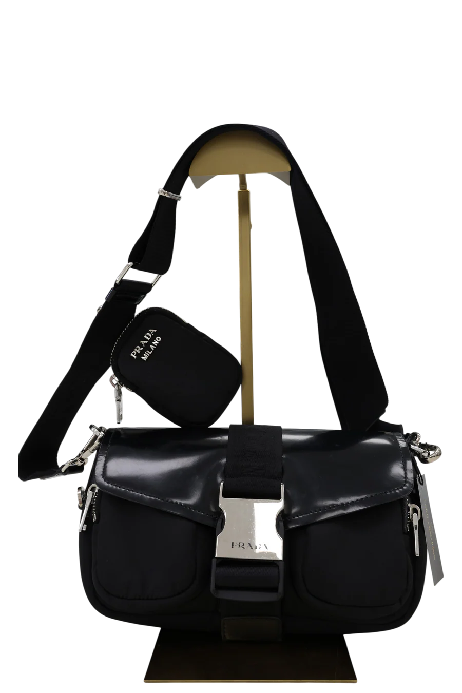 Prada Pocket Crossbody Handbag